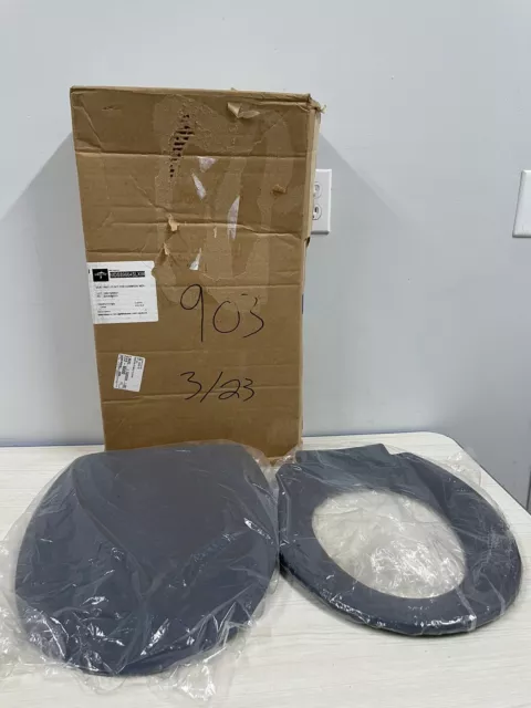 Medline Bedside Toilet SEAT,Seat/Lid  Only, Fits model # MDS89664SLXW, New, Gray