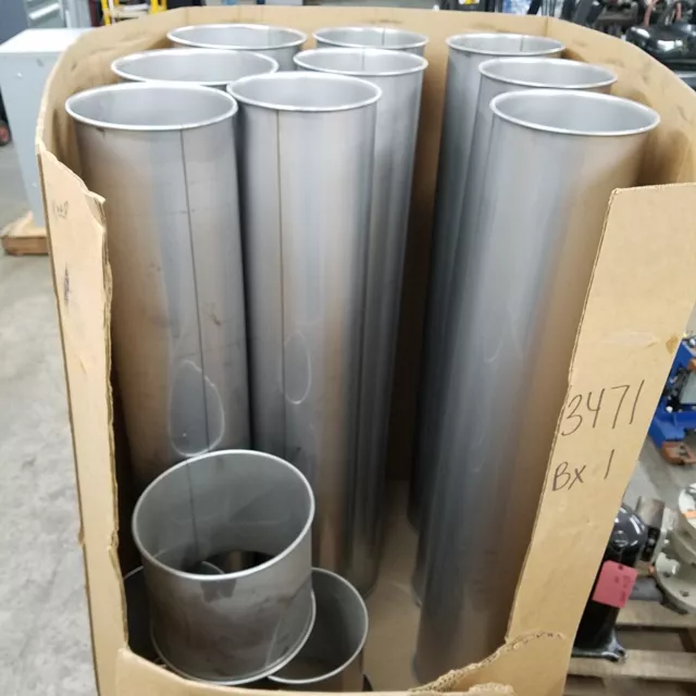 Stainless Steel Rigid Ducting Lot. Sizes include are 10" and 12" Dia. - USED