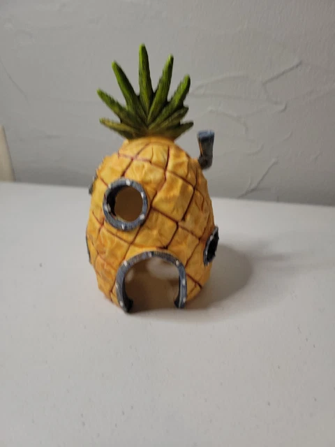 2006 Viacom Spongebob Squarepants Pineapple Fish Aquarium Tank Oranment 6"