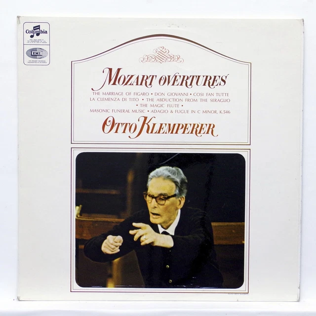 SAX 2587 - OTTO KLEMPERER - MOZART overtures - COLUMBIA LP EX+