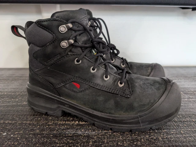 RED WING VERSAPRO Safety Toe Black Leather Work Boots 3029 Men's Size 7 ...
