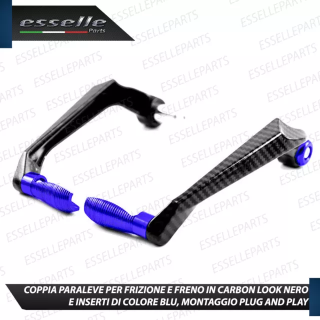 Paraleve Para Leve Freno Frizione Carbon Look Blu Per Yamaha N-Max 155 3