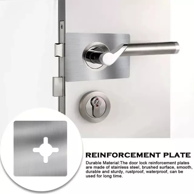 Optimize Door Lock Performance avec plaque de réparation en acier inoxydable pa