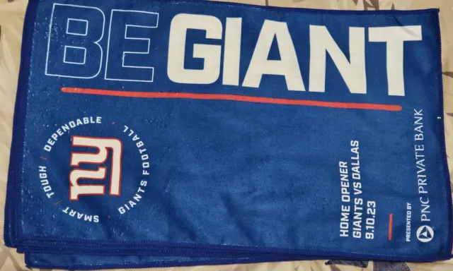 New York Giants "Be Giant" SGA Rally Towel (Home Opener vs. Dallas 9/10/23)