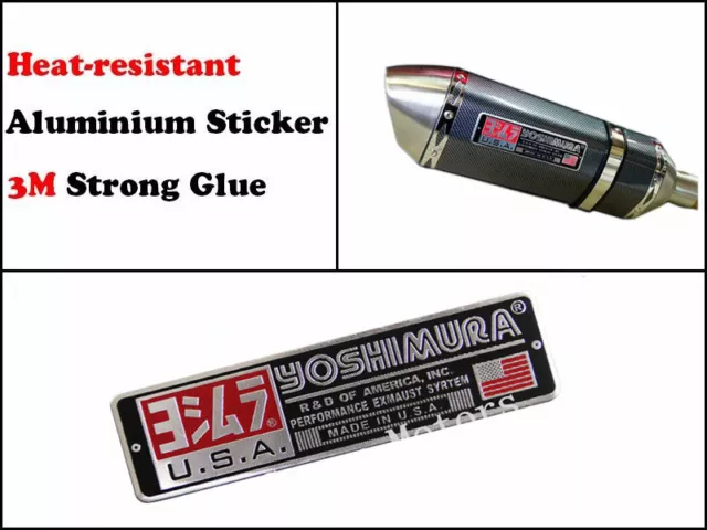Yoshimura Sticker Exhaust Decal Yoshimura Emblem Pipe Racing Heat Resistant USA