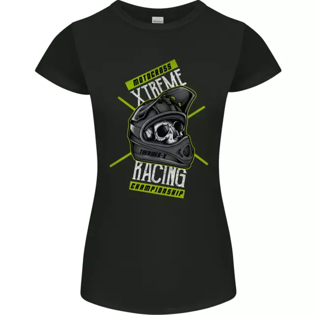 Motocross Xtreme da Corsa Championship Donna Minuta Taglio T-Shirt