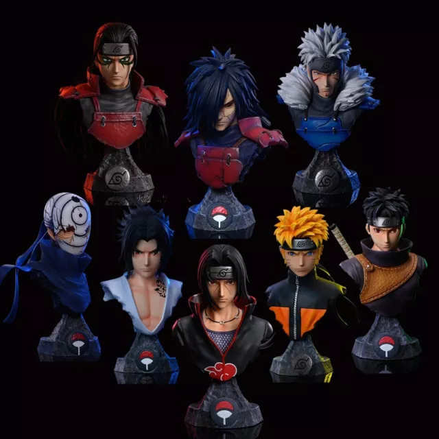 Naruto Shippuden Figurine Head Bust Portrait Statue Figure 15cm Tall PVC