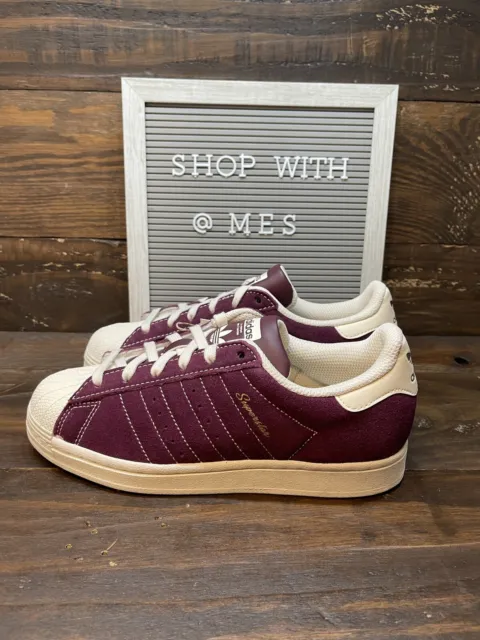 Adidas Superstar Fine Form Maroon Sneakers, New Women's Shoes IF7676