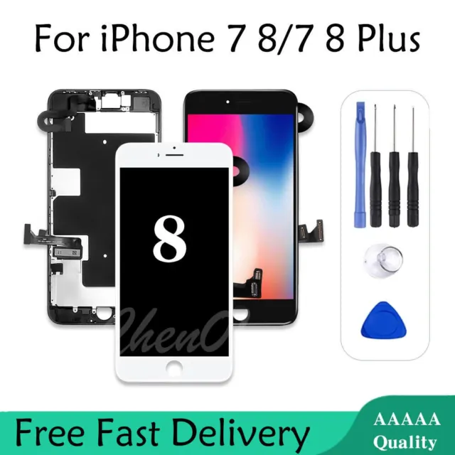 For iPhone 8 7 Plus LCD Touch Screen Digitizer+Camera Assembly Replacement Parts