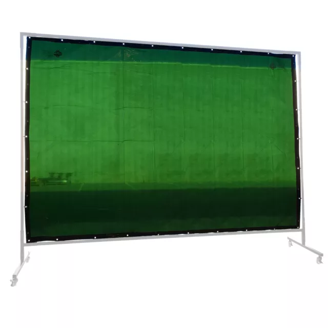 Green Welding Screen / Curtain - 1.8m x 3.4m - Industrial Qualiity -  Hampdon -