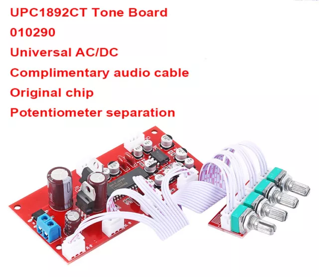 UPC1892 HIFI Stereo Preamp Amplifier Tone Control JRC2150 BBE Preamplifier NEW