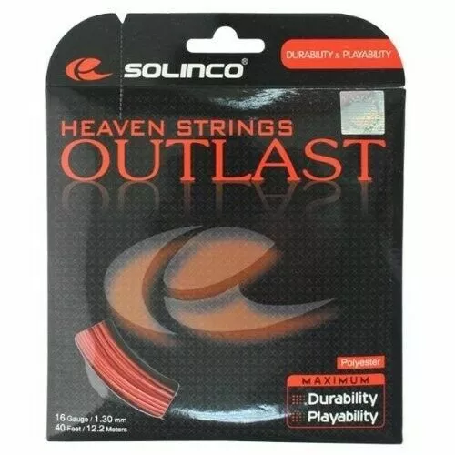 Solinco Outlast Tennis String Set-Red-16