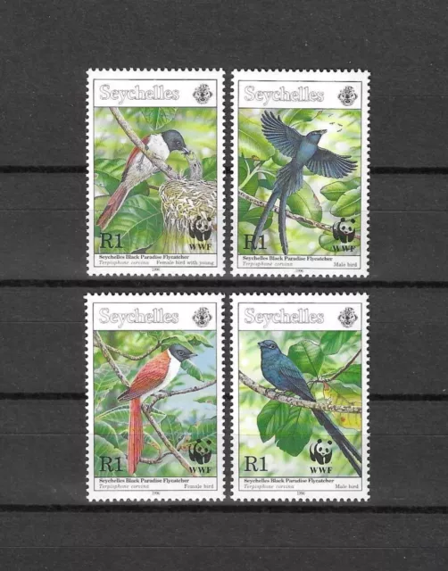 Seychelles 1996 Wwf Sg 856/59 Mnh