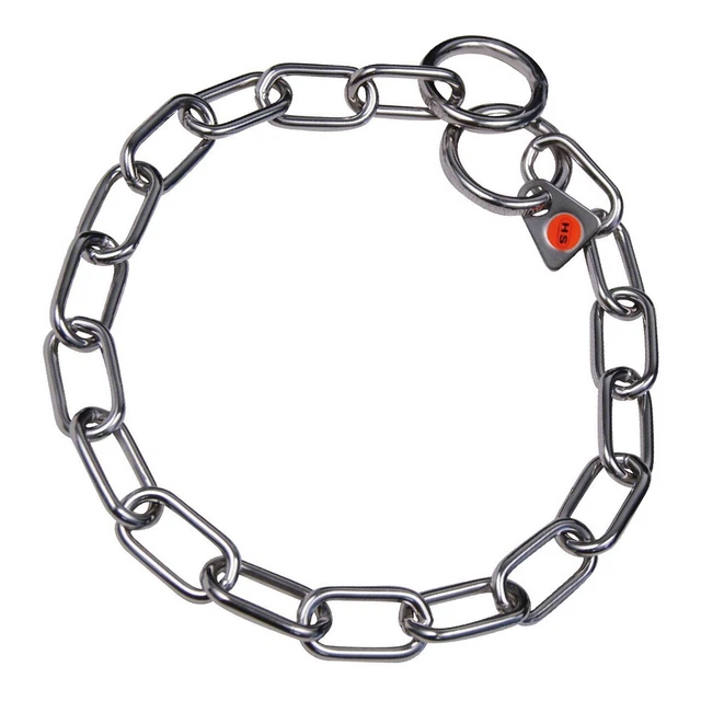Dog collar Hs Sprenger Silver 3 mm Matt Links Twisted (65 cm) main image 1