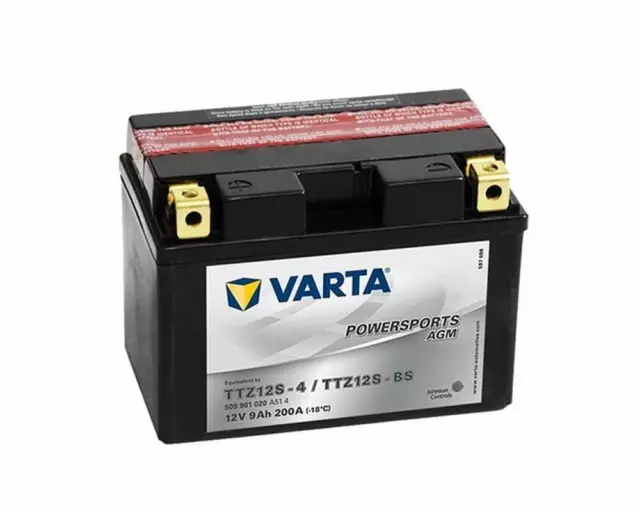 Batería para motocicleta Varta AGM, 12 V 9 Ah TTZ12S-4 / TTZ12S-BS