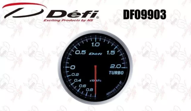 Defi Link Meter Advance BF Turbo Meter Blau Φ60 -100kPa~200kPa DF09903