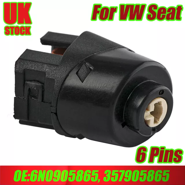 Ignition Starter Switch 6N0905865 For VW T4 Transporter Van Camper Golf Jetta UK