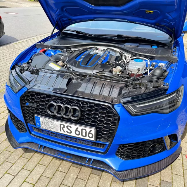 Audi RS6 C7 carbon set radiator + cover motore / portaserratura + copertura motore %