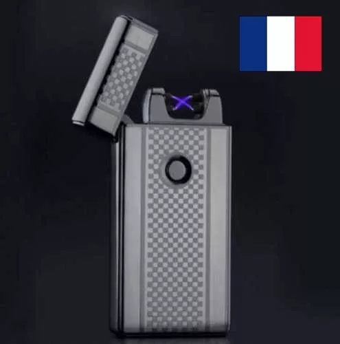 Briquet Tempête Double Arc Électrique Plasma Rechargeable Usb Sans Gaz Pulse