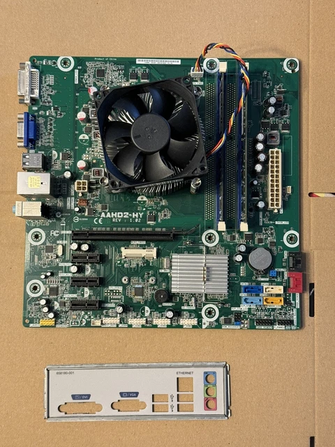 Carte mere hp sp-437793-001 rev oc avec processeur ram occasion bon