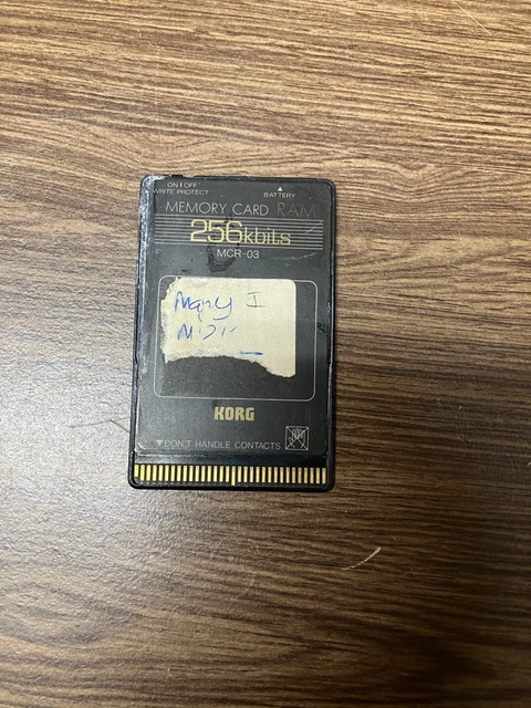 動作品☆KORG MCR-03 MEMORY CARD RAM 256bytes KORG MEMORY CARD RAM  