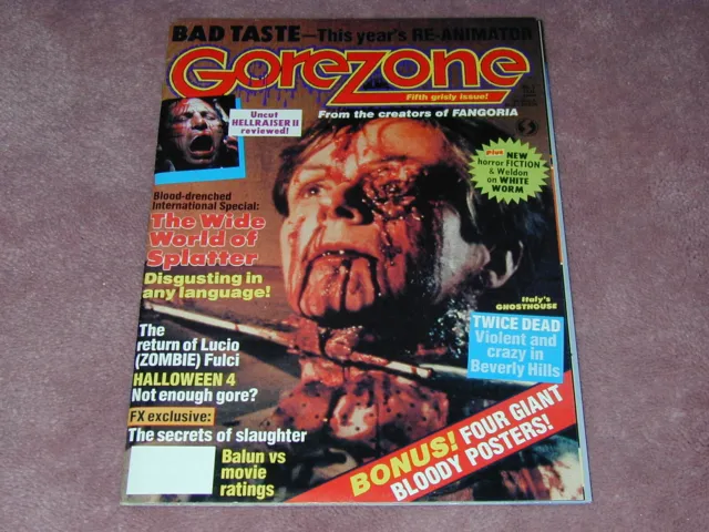 GOREZONE magazine # 5,  Free Shipping USA, Gore Zone