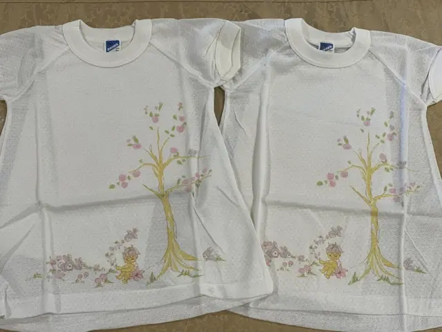 2 x Bonds Vintage Nightgown Babywear Nightie Size 00 Tree Bunny Short Sleeve NEW