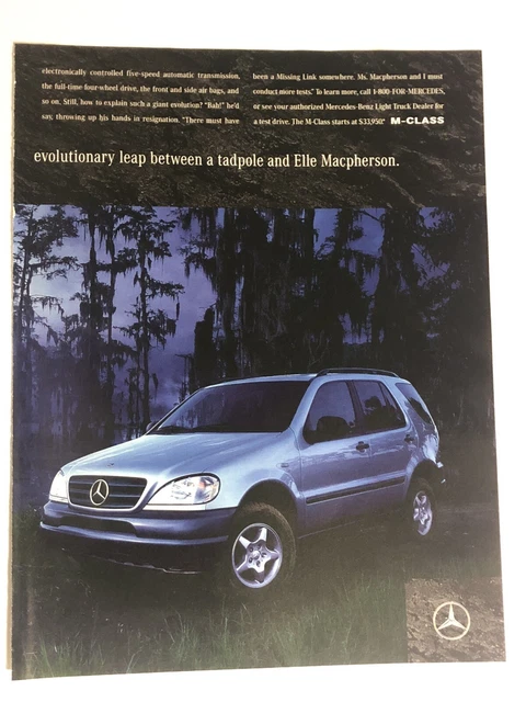 Vintage Mercedes Benz Car Print Ad 1997 pa3
