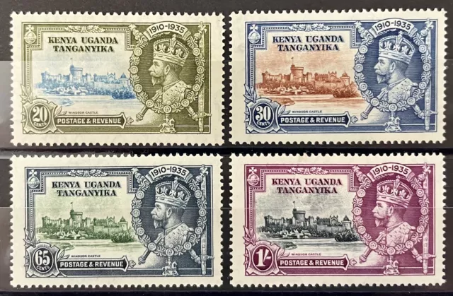 KUT 1935 KGV Silver Jubilee - Set of 4 - Fine Lightly Mounted Mint - SG124-127