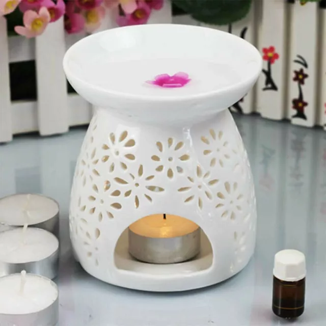 Encens Chauffe - cire Brûleur à huile essentielle Poêle à encens en céramique
