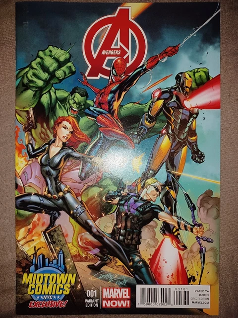 All New X-men 1 Uncanny Avengers 1 Avengers 1 Midtown Variants Campbell   Lot