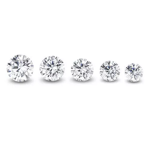 1ct 0.8-2.9mm Naturel Diamant Blanc VS1 Rond Diamant Haute Qualité En Vrac