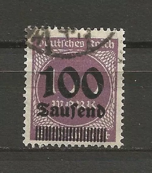 Deutsches Reich 1923 Mi 289 a dunkelpurpur gestempelt inflation