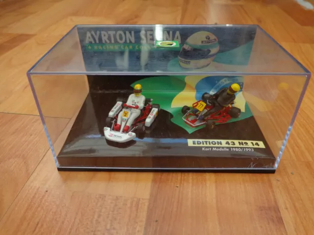 Minichamps 1/43 Ayrton Senna Go Kart Modellmodelle 1980/1993 F1 Auto Set