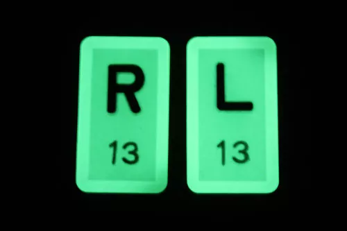1 set GLOW IN THE  DARK X-ray Markers Imaging Xray Lead