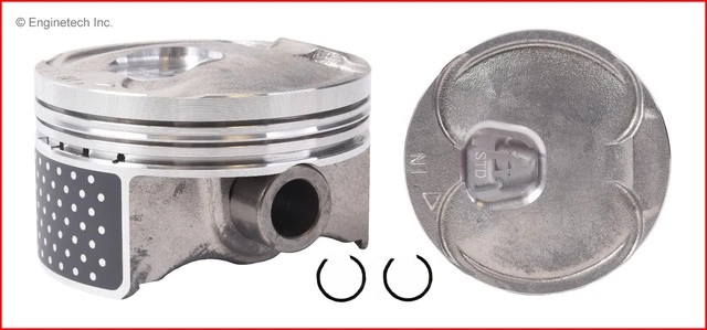 Enginetech Set of 4 Dish Top Pistons for Honda 2.4L/2356 K24W1/K24W9 P1508(4)