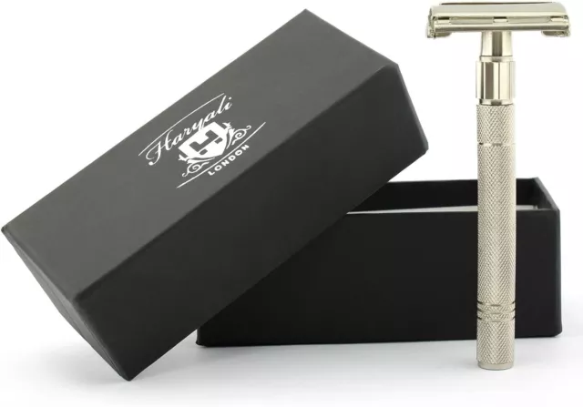 Twist Open Butterfly Style Men's Shaving DE Safety Razor. Classic Vintage Razor.