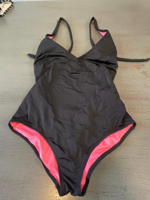 black VICTORIAS SECRET  one piece swimsuit  size medium