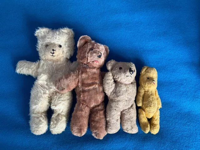 Vintage Antique Teddy Bears 1930s-1950s jointed