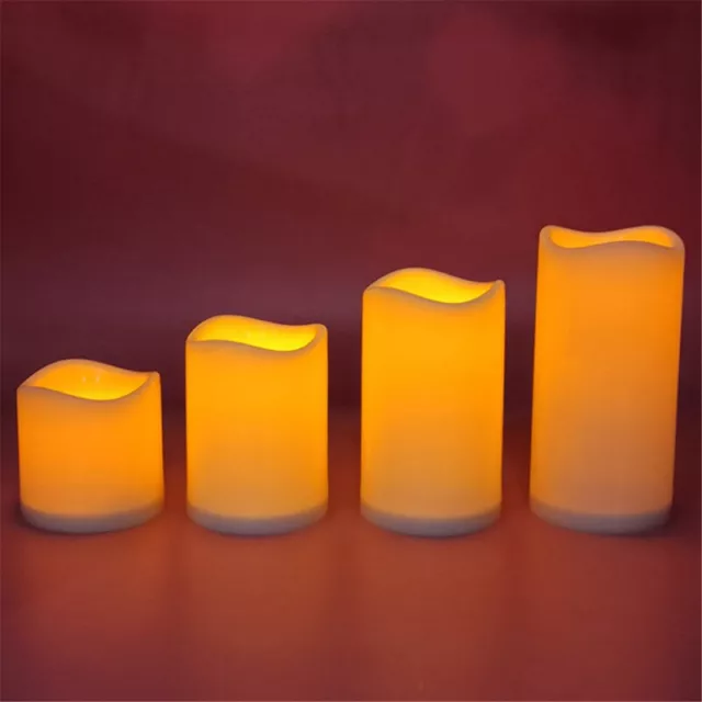 8pcs candele a LED lunghe senza fiamma alimentate a batteria a
