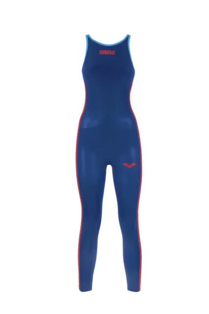 Arena Powerskin + Ow Open Water Fbllcb Ocean Blue Woman Closed