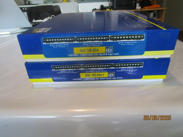 Set De 3 Voitures TER PACA LS Models 41234DC, Voiture Pilote, époque VI, échelle HO 1/87, SNCF, Logo Carmill