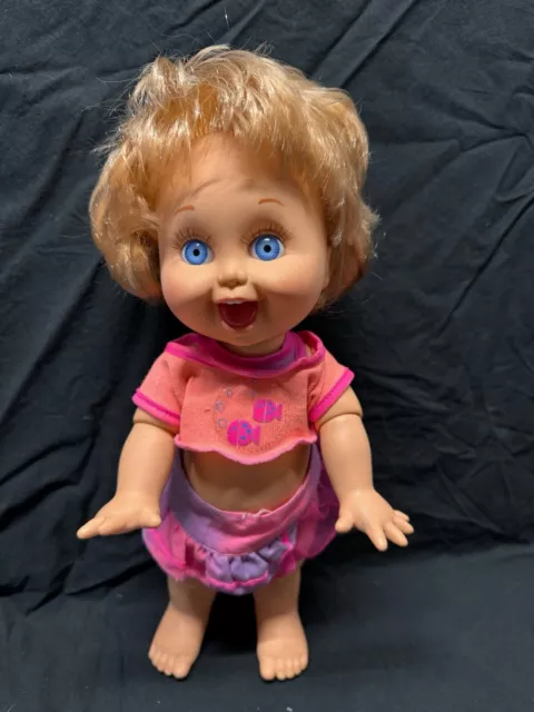 Galoob So Playful PENNY Baby Face Doll Rooted Hair Inset Eyes Jointed Loose 1990