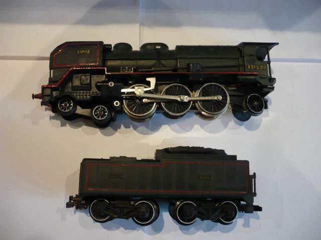 LOCOMOTIVE VAPEUR PACIFIC 231.C.60 Tender Ho Jouef Loco Boite 835