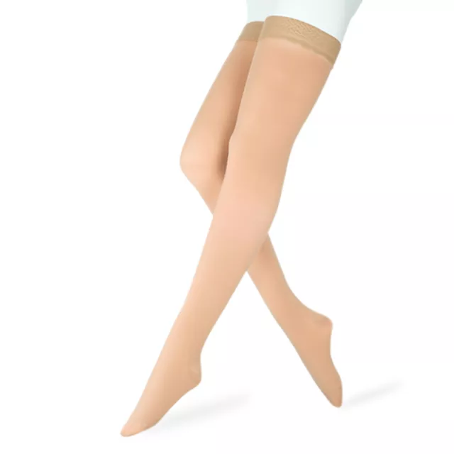 Thigh High Compression Stockings Women Medical Varicose Veins Flight Edema Socks