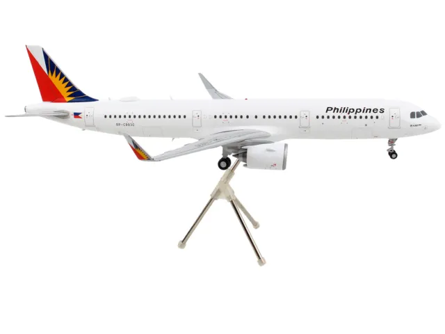 Airbus A321neo Commercial Aircraft "Philippine Airlines" White with Tail Graphic