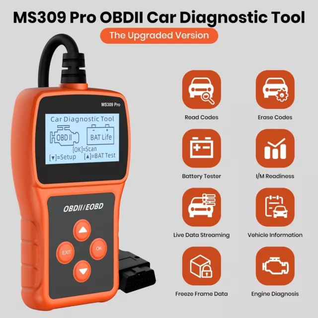 Automotive OBD2 Diagnostic Scanner Car Check Engine Light OBD Code Reader &Fault