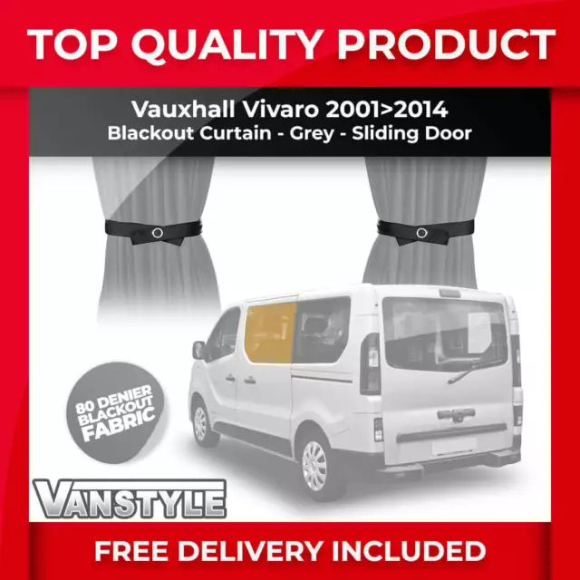 VAUXHALL VIVARO BLACKOUT CAB DIVIDER Curtain BLACK £33.99 - PicClick UK