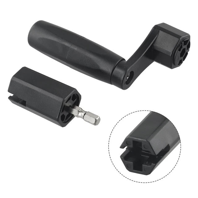 Enrouleur De Cordes De Guitare 2-en-1 Ergonomique – Outil Rapide Avec Extracteur De Chevilles Et Foret Amovible, Noir