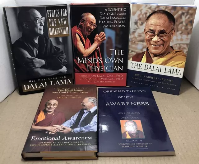 Lot of (5) DALAI LAMA Books - Ethics for New Millennium, Eye of New Awareness ++